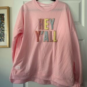 Simply Southern Light Pink Crewneck